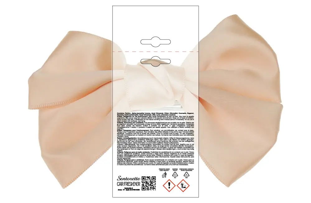 Exemplar packaging personalisatum odoramenti automobilis, fragrantia:﻿KHLOE-K