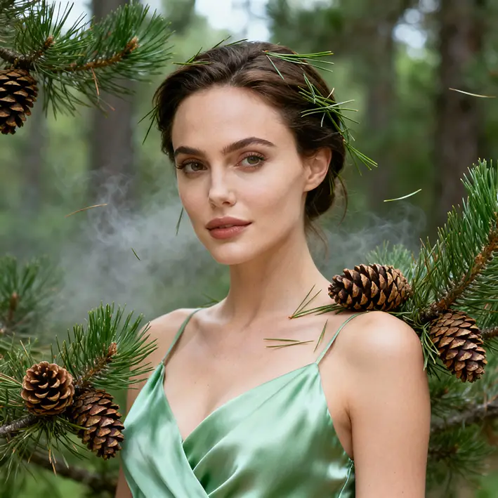 Ambientador de coche personalizado con esencia de Pino: fragancia natural inspirada en la frescura del bosque, aporta al habitáculo un aroma revitalizante y duradero para un viaje agradable y regenerador.